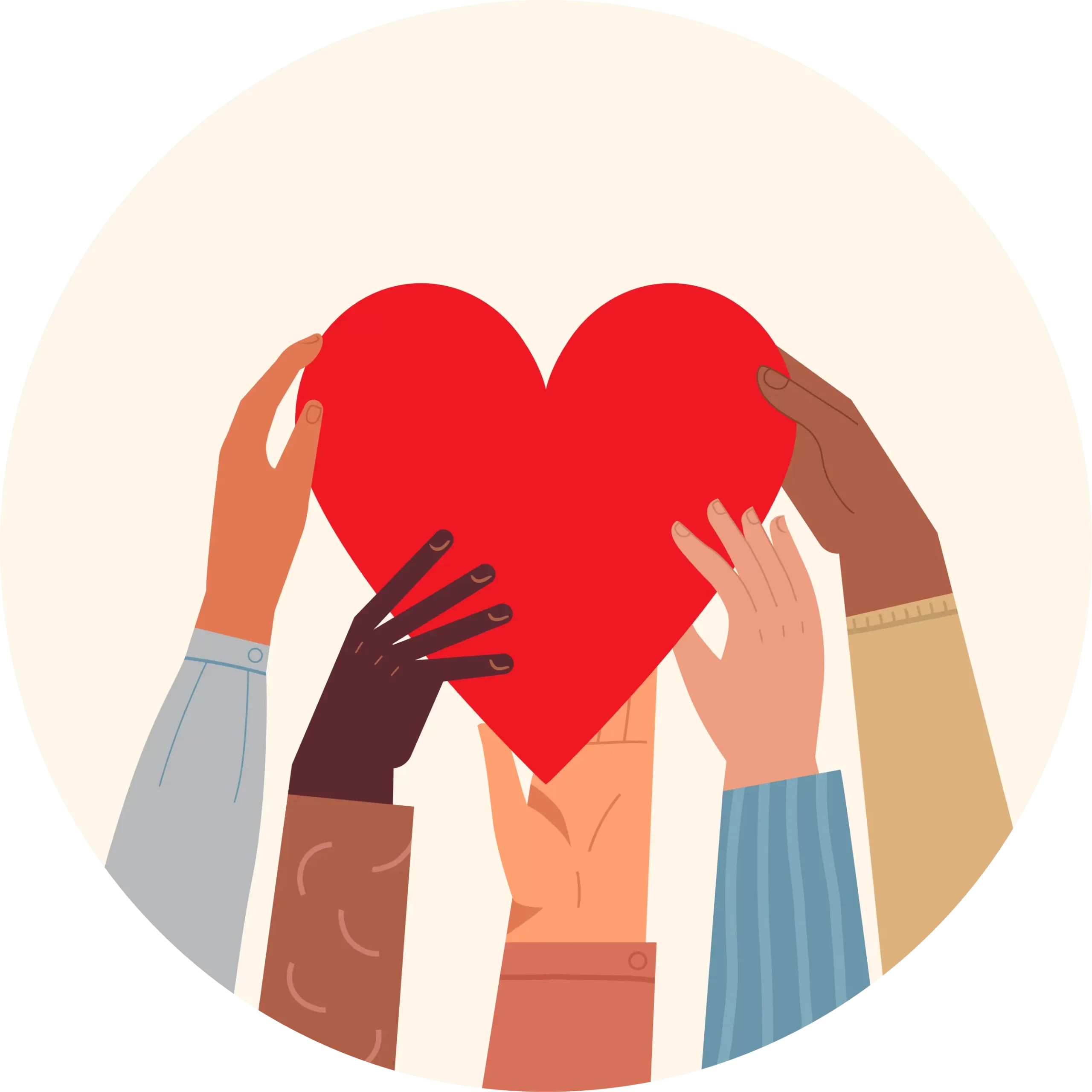 uici-genova-20 Illustrazione le mani che tengono il cuore