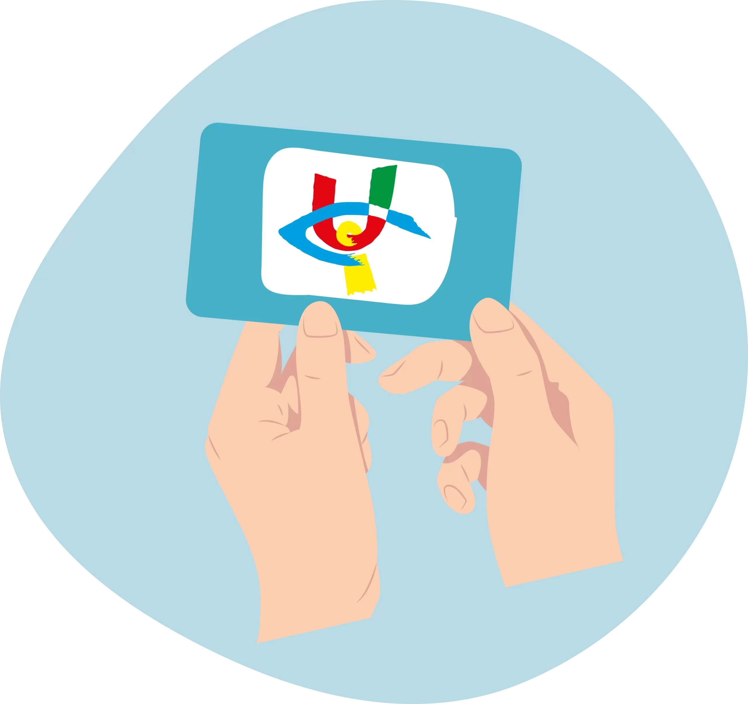 uici-genova-7 Illustrazione tessera UICI nelle mani