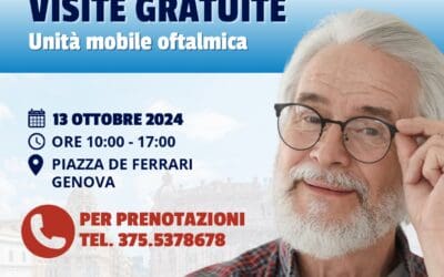GIORNATA MONDIALE DELLA VISTA 13 OTTOBRE 2024 – PIAZZA DE FERRARI A GENOVA ORE 10:00 -17:00