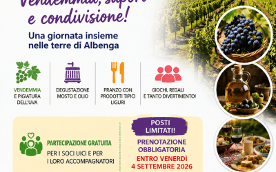 GITA SOCIALE REGIONALE UICI LIGURIA 2026 – Venerdì 11 settembre 2026 – Programma della giornata e Vademecum del partecipante