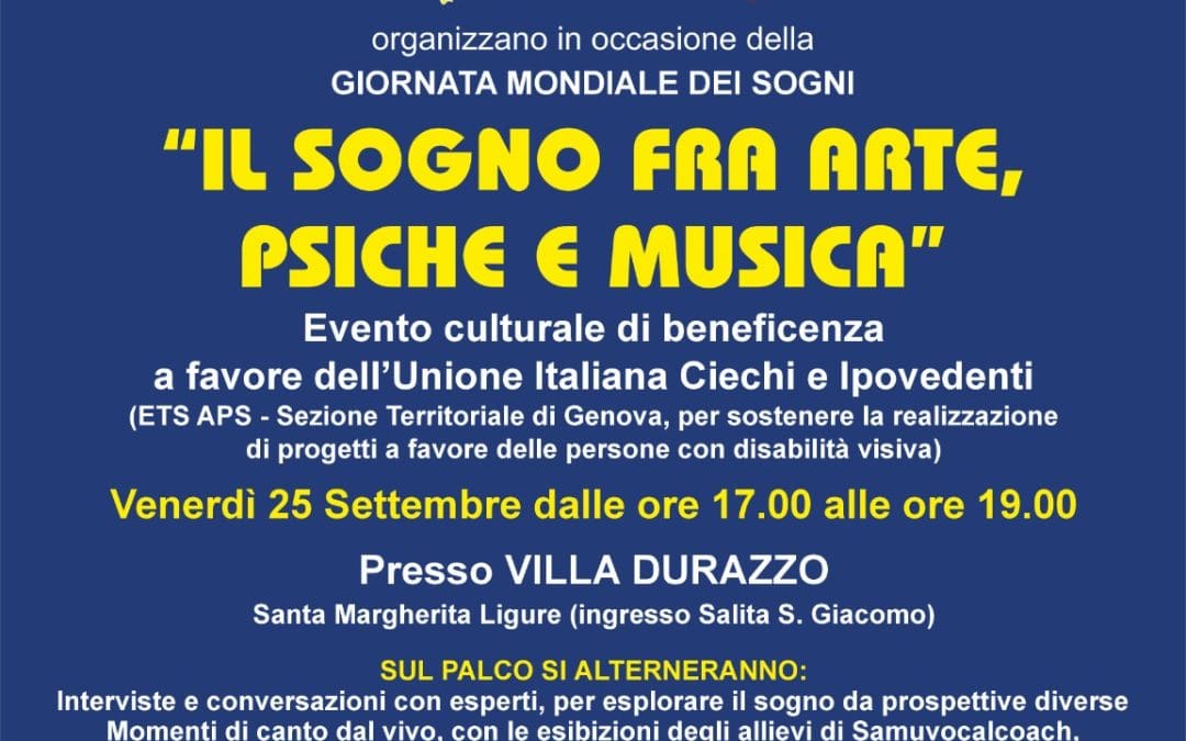 Evento Culturale Benefico – Santa Margherita Ligure, 25 settembre 2026